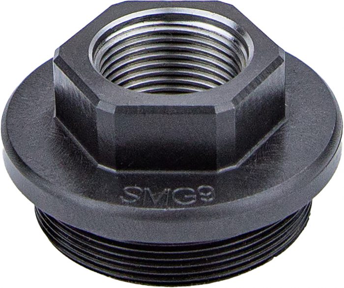 Kgm Suppressors A-SMG9-DTA-S-3 SMG9 Direct Thread Adapter Black Nitride Steel 5/8"x24 Threads