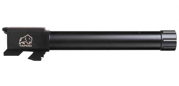 Tapco TAP22001 9mm Luger Threaded Black Nitride Stainless Steel, Fits Glock 17 Gen1-3
