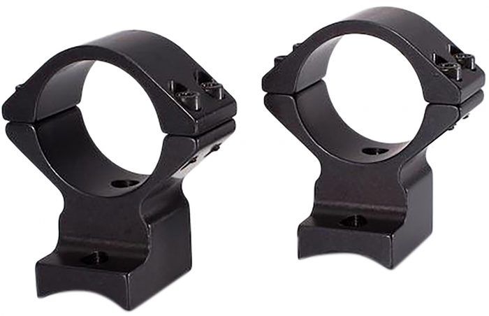 Talley 94X719 Scope Mount/Ring Combo  Black Anodized Aluminum 1" Tube, Savage (8-40) Round Receiver w/Accutrigger, Medium Rings