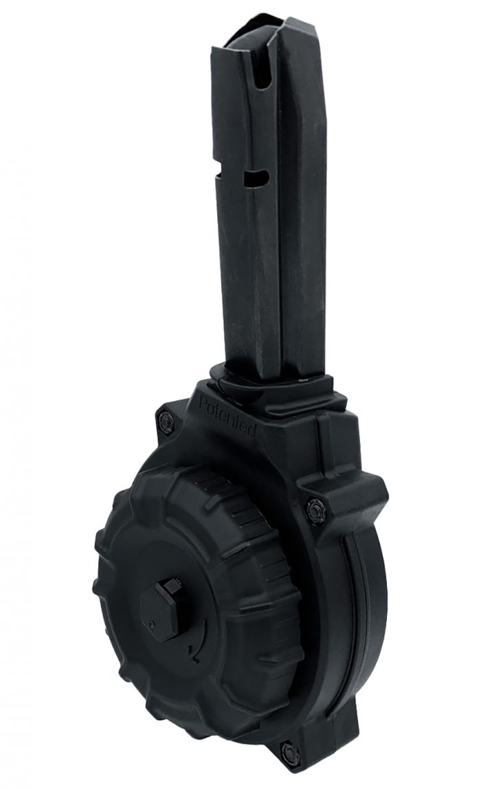 ProMag DRMA64   50rds Drum 40 S&W Black Polymer