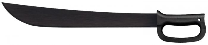 Cold Steel CS97AD18S Latin D-Guard Black Matte Baked-On Anti Rust 65Mn Carbon Steel Blade, Black Polypropylene Handle, 23.63" Long Includes Sheath