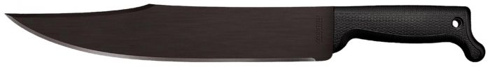 Cold Steel CS97BWM12S Bowie  12" Black Matte Baked-On Anti Rust 65Mn Carbon Steel Blade, Black Polypropylene Handle, 17.63" Long, Includes Sheath