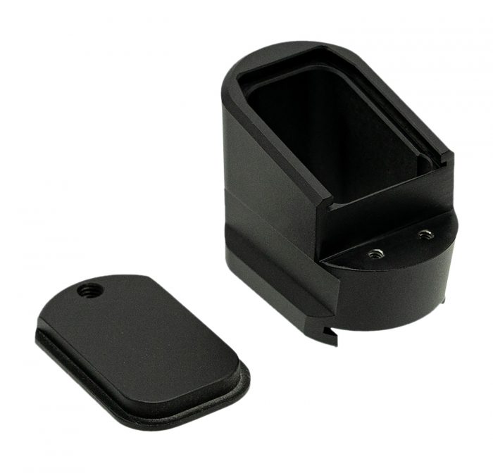 Shield Arms MPME5BLK Magazine Extension  5rd Compatible w/ Shield Arms M&P 2.0 Black Anodized Aluminum
