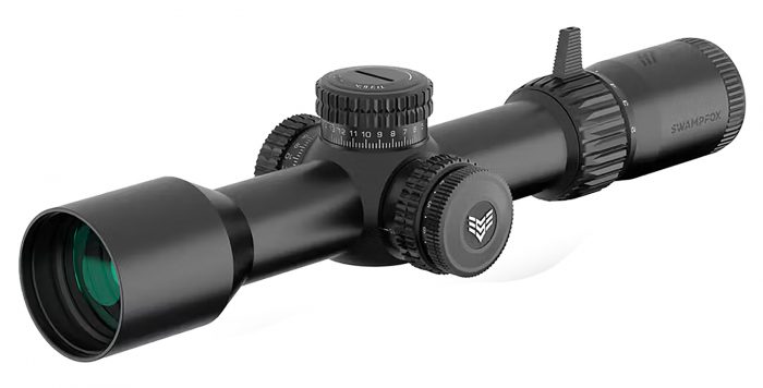 Swampfox Optics TWK525563M Warhawk  Black 5-25x56mm 34mm Tube Sharpshooter MOA Reticle