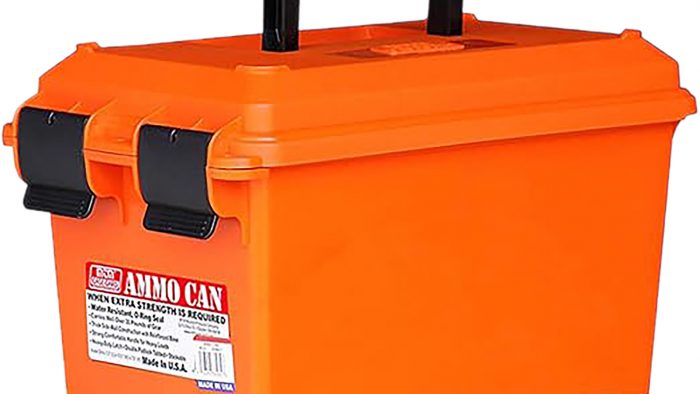 MTM Case-Gard AC35 Ammo Can  Orange Polypropylene