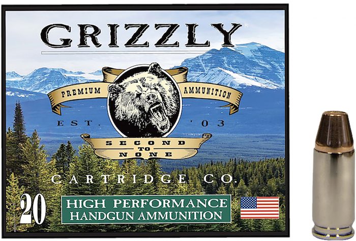 Grizzly Ammo GC9+P+49mm+P Luger 124gr Full Metal Jacket Flat Point 20 Per Box/10 Case