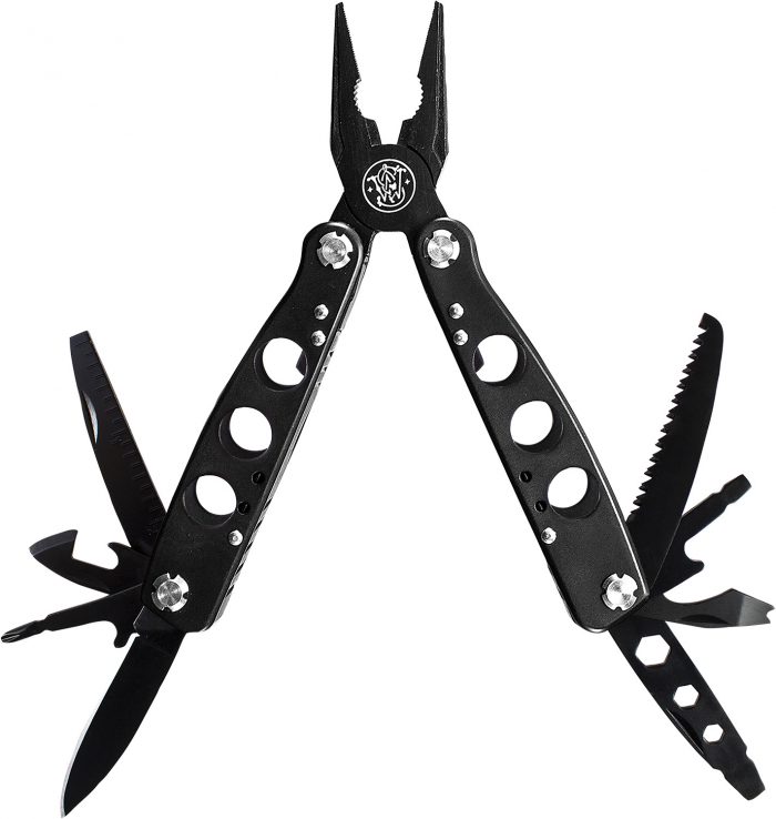 Smith & Wesson Knives SWMT1CP Multi-Tool  Black 6.50" Long Includes Case