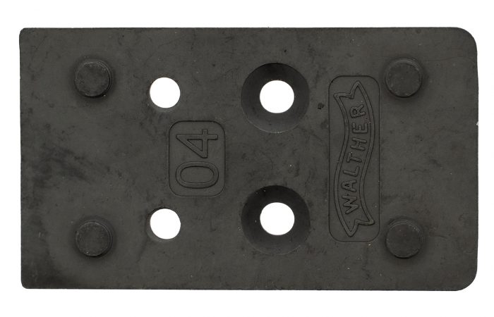Walther Arms 5136212 Optic Plate  Black Steel Fits Walther PDP 2.0