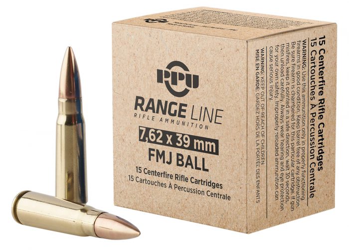TR&Z PPR739   7.62x39mm 123 gr Full Metal Jacket 15 Per Box/ 62 Cs