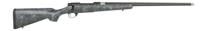 Howa HCE65PRCGW 1500 Carbon Elevate 6.5 PRC 4+1 24" Wrapped Carbon Fiber Threaded Barrel, Blued Drilled & Tapped Steel Receiver, Fixed Stocky's Black w/Gray Webbing Carbon Fiber Stock, Right Hand