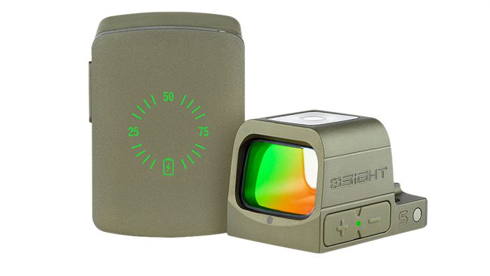 Olightstore Usa Inc OSIGHTOG Osight S  Olive Drab Green 1x2 MOA Red Dot/32 MOA Circle Reticle