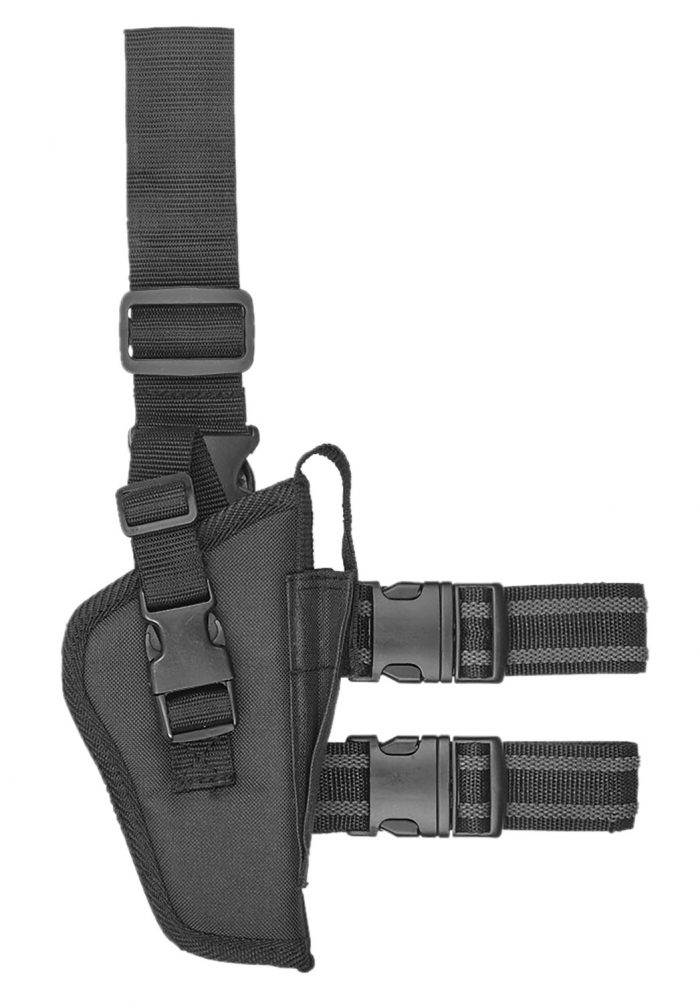Bulldog WTAC7R Tactical  Leg Holster Black Fits 2-4" Barrel Right Hand
