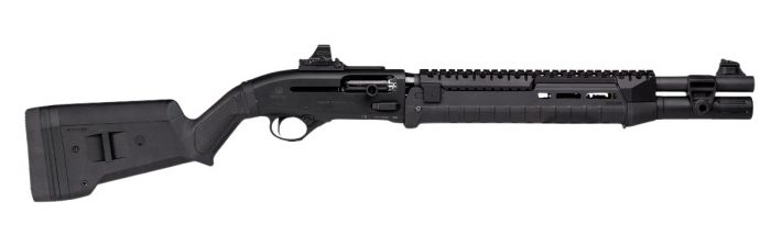 Langdon Tactical Tech LTT1301HZFRMBLK Beretta 1301  3" 7+1 18.50" Black Oxide Heat Shield Barrel, Black Aluminum Receiver, Black Magpul Polymer Stock, Modified Magpul Zhukov Forend