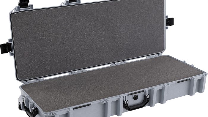 Pelican VCV7300000GRY Vault Double Rifle Case 44" Gray Polyethylene Foam Weather Resistant