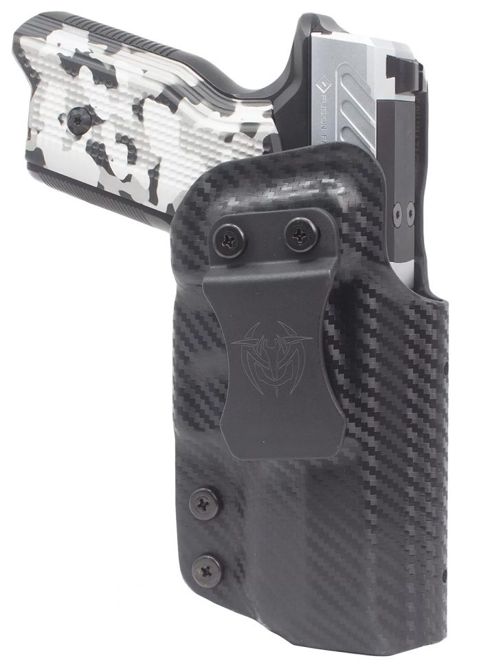Fusion Firearms QUFUSXFRH XF Pro  Holster IWB/OWB Black Boltaron, Belt Clip, Right Hand