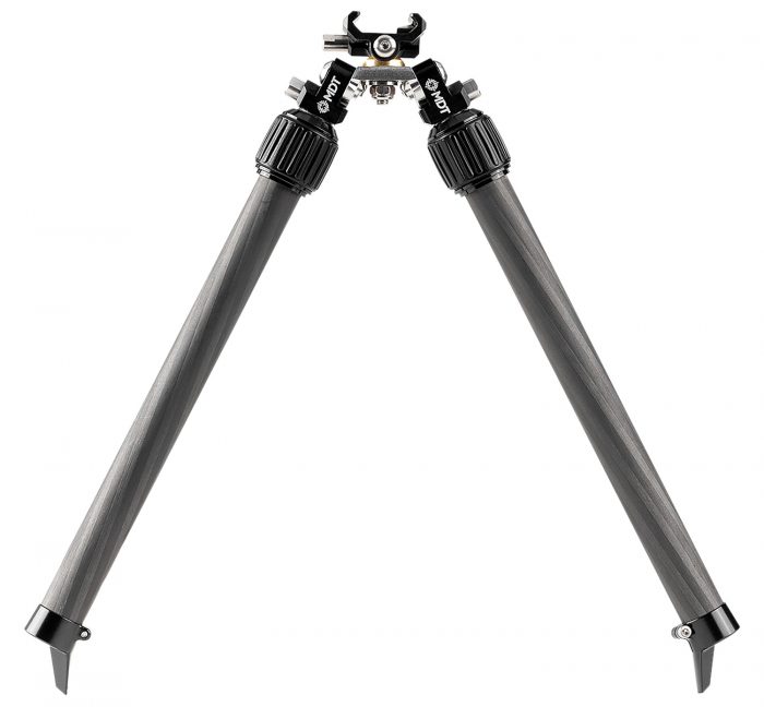 Mdt Sporting Goods Inc 114770BLK BackCountry Bipod 7.50-14.30" High Black Carbon Fiber/Aluminum