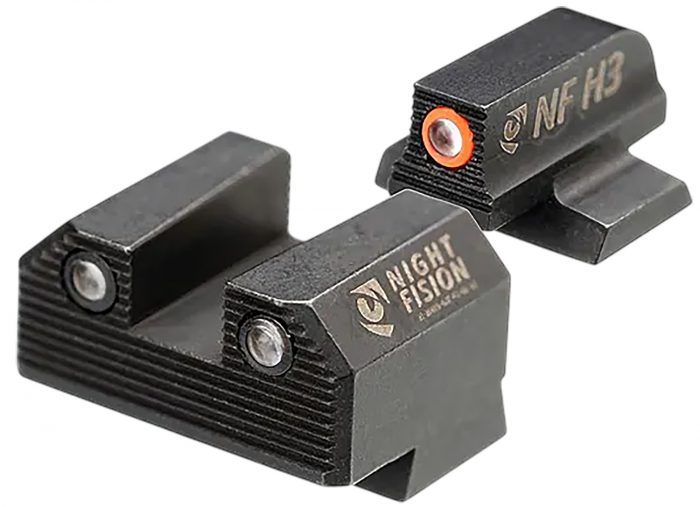 Night Fision CNK029187250OGZG Mete SF Stealth Orange Tritium Rear Black Frame Fits Canik