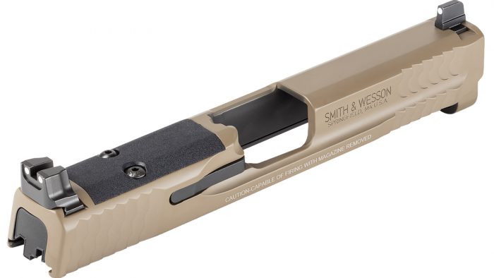 Smith & Wesson 14478 Slide Assembly  Fits S&W Shield 9mm Flat Dark Earth Optic Ready/Serrated Slide