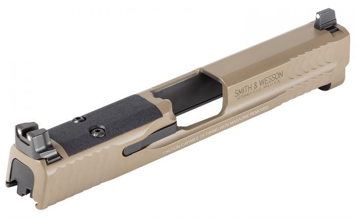 Smith & Wesson 14478 Slide Assembly  Fits S&W Shield 9mm Flat Dark Earth Optic Ready/Serrated Slide
