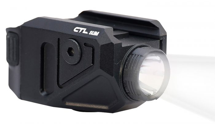 Viridian 9300050 CTL Slim C Series Black Glock 43X/48 MOS 550 Lumens 25 Yards Day/1 Mile Night Beam Rail Mount