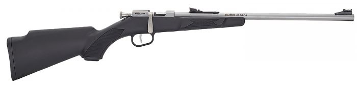 Henry H005R Mini Bolt  Youth 22 S/L/LR 1rd 16.25" Matte Stainless Steel Barrel, Matte Drilled & Tapped Stainless Steel Receiver, Black Fixed w/Pistol Grip Synthetic Stock, Right Hand
