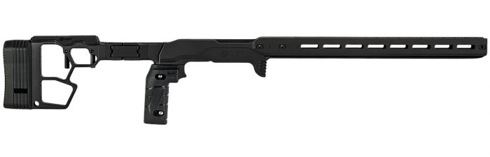 Mdt Sporting Goods Inc 116079BLK ACC Premier Gen2 Chassis Cerakote Black Aluminum Fits Ruger American Rimfire 34.40" OAL