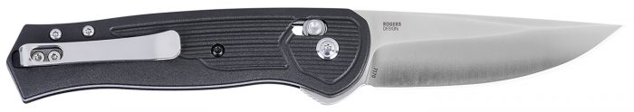 CRKT 7170 SERO EDC 3.02" Folding Plain Satin S35VN Blade, Black Textured GRN Handle