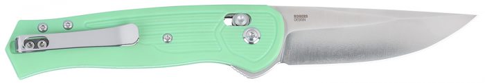CRKT 7170B SERO  EDC 3.02" Folding Plain TiNi S35VN SS Blade, Aqua Textured GRN Handle