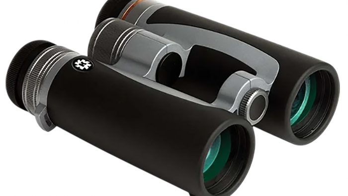 Konus 2349 Prince 10x42mm Bak-4 Prism, Center Focus, Black/Silver Aluminum w/Rubber Armor