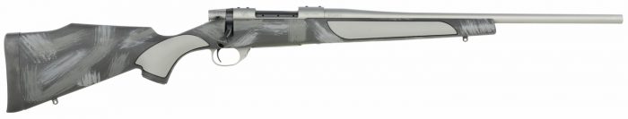 Weatherby VC38223RR4T Vanguard Shadow 223 Rem 5+1 24" Carbon Gray Cerakote Threaded Barrel, Carbon Gray Cerakote Steel Drilled & Tapped Receiver, Black w/Gray & White Accents Monte Carlo Stock