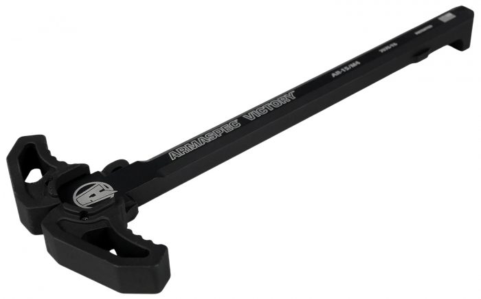 Armaspec ARM161-BLK Victory Charging Handle Black Aluminum Ambidextrous Hand