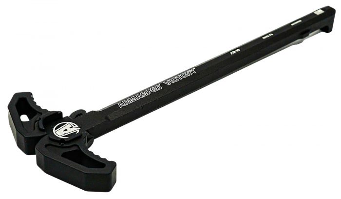 Armaspec ARM162-BLK Victory Charging Handle Black Aluminum Ambidextrous Hand