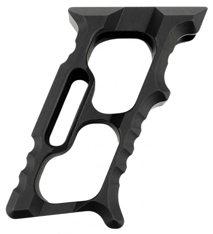 Tyrant CNC TD552BLKM1 Minivert Grip Halo Black Aluminum Fits AR15
