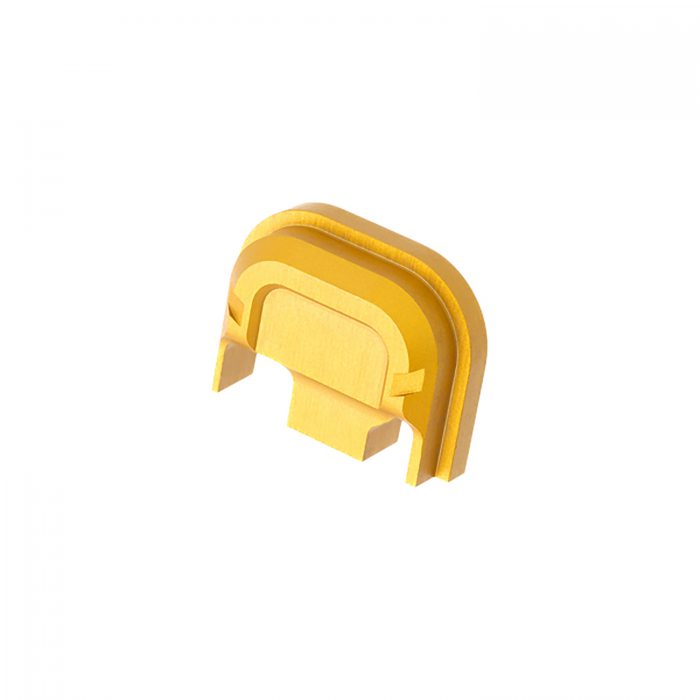 Tyrant CNC TDG14SPGLD Slide Cover Plate  Chevron Design Glock Gen1-4 Gold Aluminum