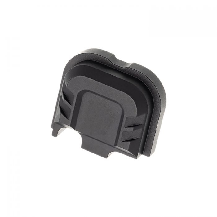 Tyrant CNC TDG43X48SPBLACK Slide Cover Plate  Chevron Design Glock 43x/48 Black Aluminum