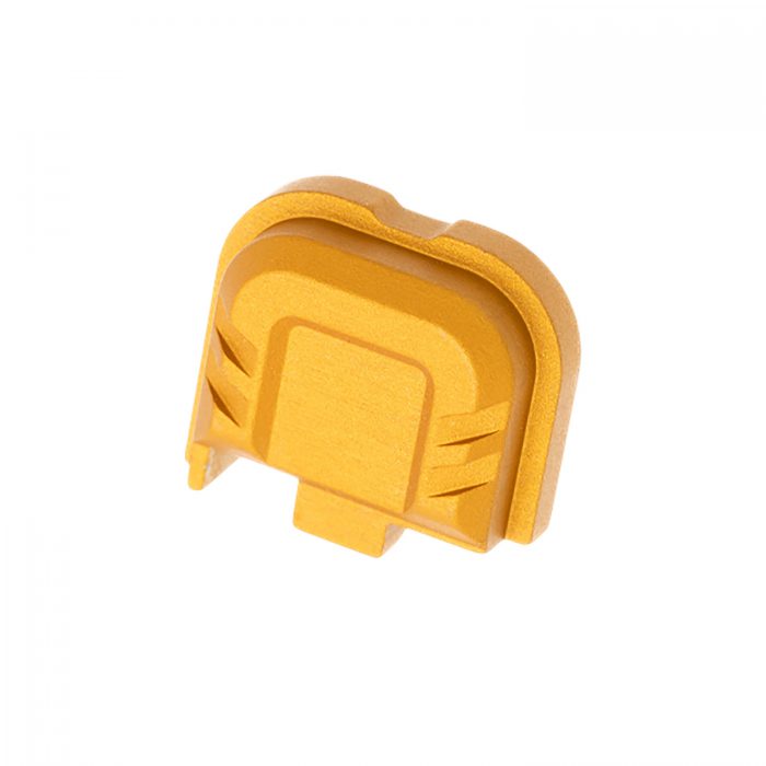 Tyrant CNC TDG43X48SPGOLD Slide Cover Plate  Chevron Design Glock 43x/48 Gold Aluminum