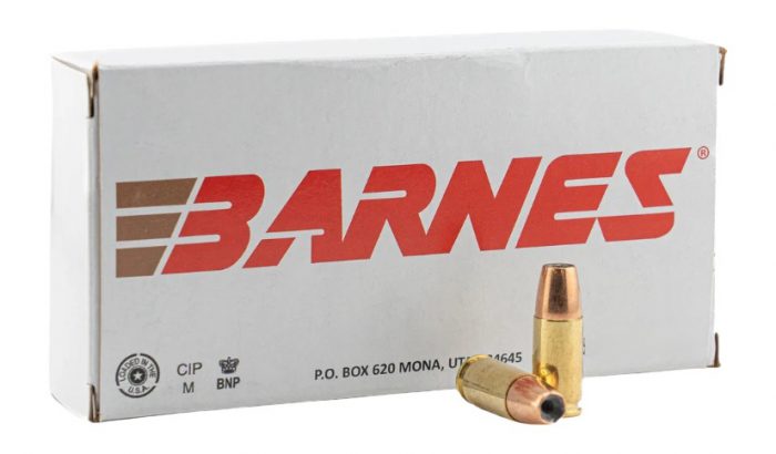 Barnes Bullets 32528   9mmLuger 115gr Semi Jacketed Hollow Point 20 Per Box/10 Case