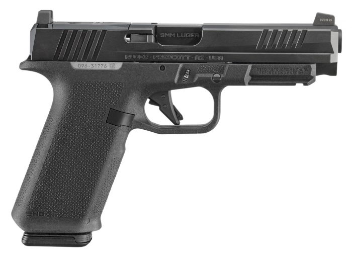 Ruger 19444 RXM  9mm Luger 17+1 4.50" Black FNC Nitride Alloy Steel Barrel & Optic Ready/Serrated Slide, Black Polymer Frame w/Accessory Rail, Textured Grip, RMR/RMSc/DeltaPoint Pro Footprint