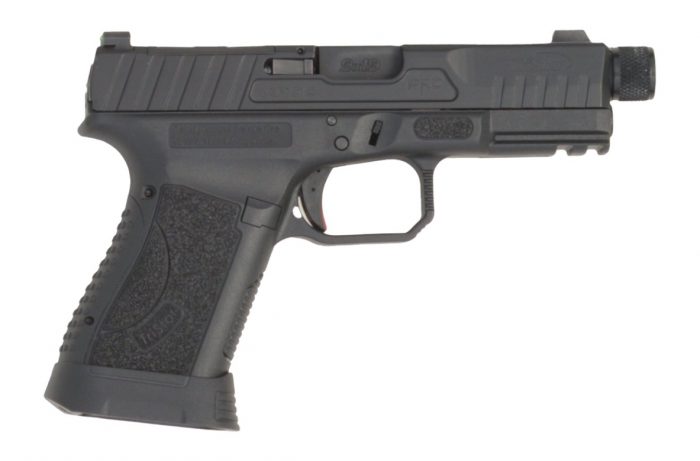 TriStar 85780 Apoc Pro 9mm Luger 15+1 4.50" Black Threaded Barrel, Black Steel Optic Ready/Serrated Slide, Black Polymer Frame w/Picatinny Rail, Interchangeable Backstrap Grip
