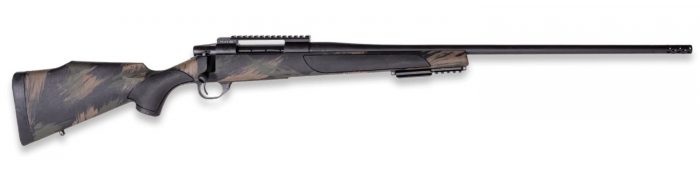 Weatherby VBS7MMPR2B Vanguard Black Hills 7mm PRC 3+1 20" + 2" Matte Blued Heavy Threaded Barrel, Matte Blued Steel Receiver w/Picatinny Rail, Black w/Green & Tan Accents Peak 44 Monte Carlo Polymer S