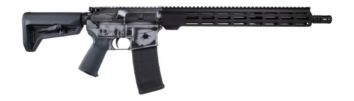 Shark Coast Tactical 300-111-1000-15 Military 5.56 NATO 30+1 16" Black Melonite Threaded Barrel, Gray Cerakote Aluminum Receiver w/Picatinny Rail, M-LOK Handguard, Magpul MOE SL Polymer Stock, Magpul