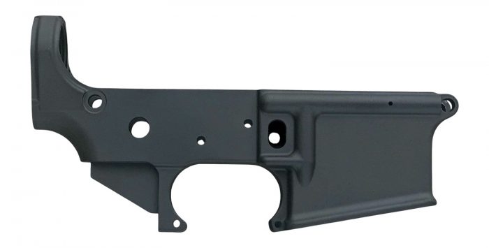 White Label Armory WLA-LOW-1031-01 Forged Lower Receiver  Multi Black Hardcoat Anodize AR-15