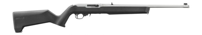 Ruger 32023 10/22  22 LR 10+1 18.50" Satin Threaded Stainless Steel Barrel, Drilled & Tapped Receiver, Black Magpul MOE X-22 w/M-LOK Textured Synthetic Stock