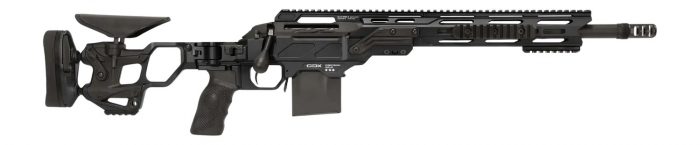 Cadex Inc CDXSSCOV308165CP20I2E1 CDX-SS Seven S.T.A.R.S. Covert Compact 308 Win 10+1 16.50" Black DLC Fluted Threaded Barrel, Black Cerakote Receiver w/Picatinny Rail, M-LOK Handguard, Black Folding S