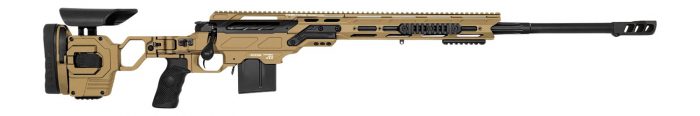 Cadex Inc CDX30LITE30824BR20I2F1 CDX-30 Lite 308 Win 10+1 24" Black DLC Fluted Threaded Barrel, Hybrid Tan Cerakote Receiver w/Picatinny Rail, M-LOK Handguard, Adjustable Folding Hybrid Tan Buttstock,