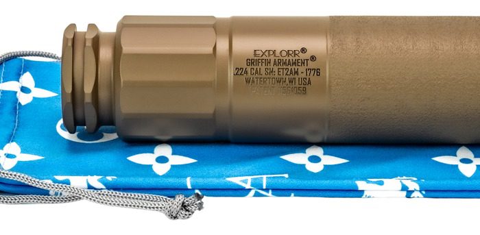 Griffin Armament GAET2FDEAM-W Explorr 224 Cal Flat Dark Earth Stainless Steel/Nickel 1/2"x28