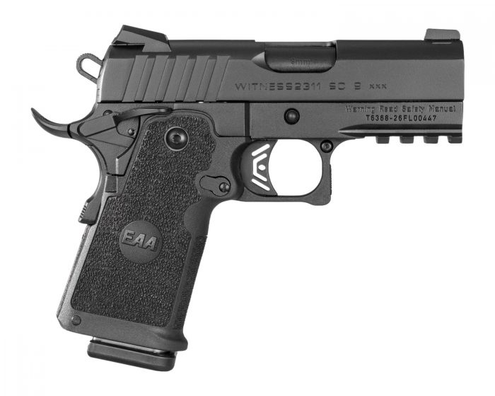 Girsan 395064 Witness2311 CMXXX 9mm Luger 4.25" Black Barrel, Lightening Cut/Optic Ready/Serrated Slide, Black Polymer Frame w/Accessory Rail, RMSc Footprint