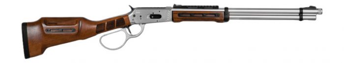 Derya Firearms RAN.20.44 RAN  44 Mag 9+1 20" Polished Nickel Threaded Barrel & Steel Receiver w/Picatinny Rail, M-LOK Forend, Walnut Fixed w/M-LOK Stock