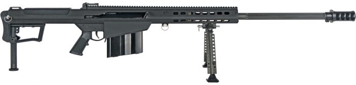 Barrett 20184 M107A1  50 BMG 10+1 29" Fluted Barrel, Picatinny Rail Receiver, M-LOK Handguard, QD BiPod Forend, Black Polymer Grip