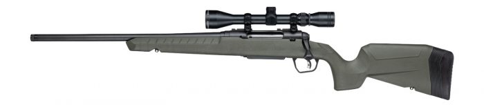 Savage Arms 33192 Axis 2 XP 25-06 Rem 4+1 20" Matte Black Carbon Steel Threaded Barrel & Drilled & Tapped Receiver, OD Green Synthetic Fixed w/Pistol Grip Stock, 3-9x40mm Duplex Scope, Left Hand
